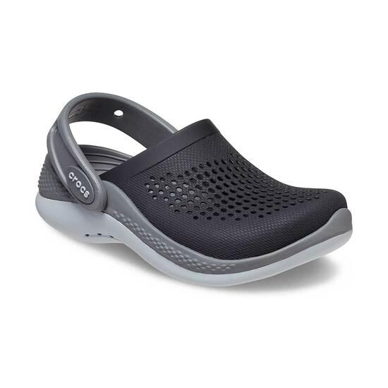 Crocs LiteRide Black-Grey Casual Clogs For Kids