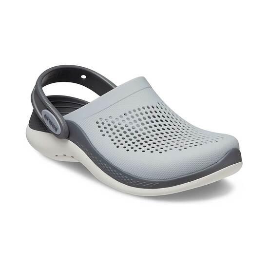 Crocs LiteRide Light-Grey Casual Clogs For Kids