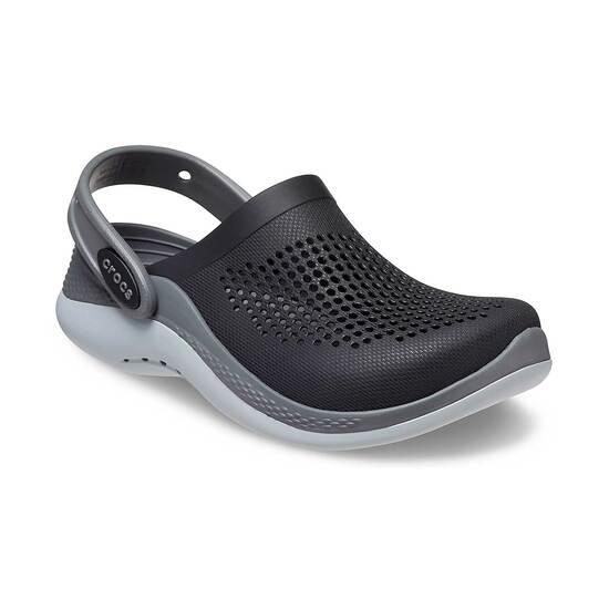 Crocs LiteRide Black-Grey Casual Clogs For Kids