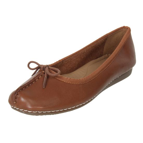 Clarks Tan Casual Ballerinas