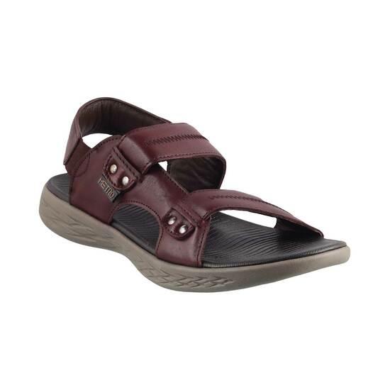 Metro Maroon Casual Sandals