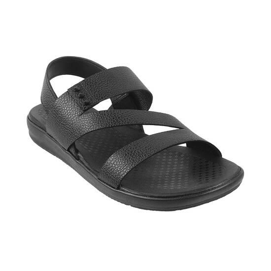 Metro Black Casual Sandals