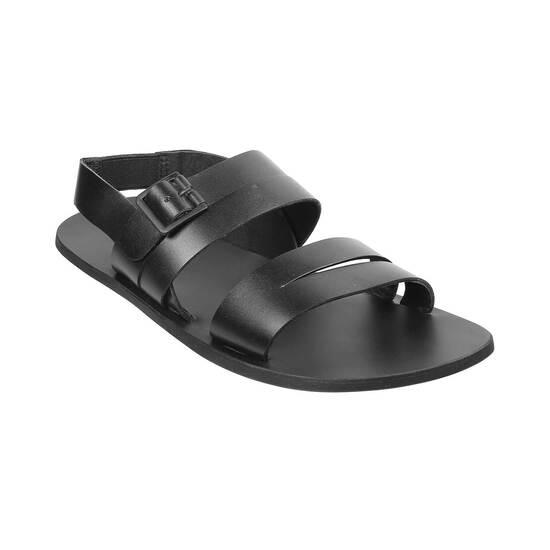 Metro Black Casual Sandals