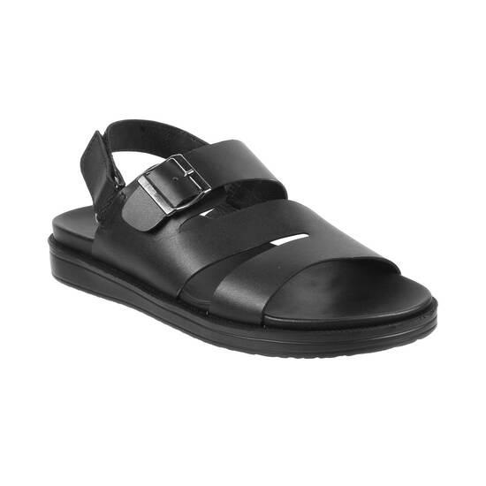 Metro Black Casual Sandals