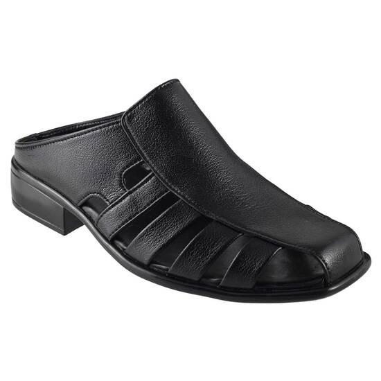 Metro Black Ethnic Slip Ons