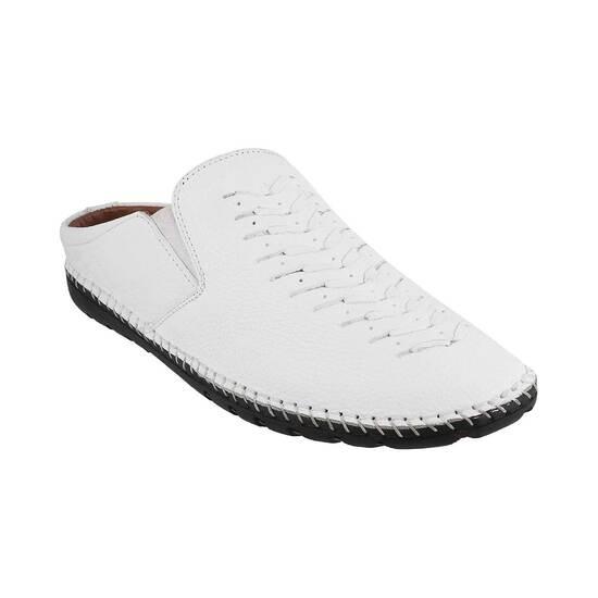 Metro White Casual Slip Ons