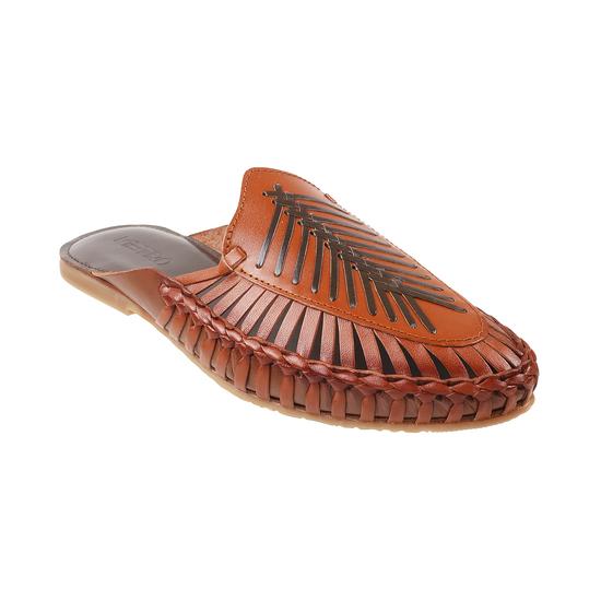 Metro Tan Ethnic Slippers