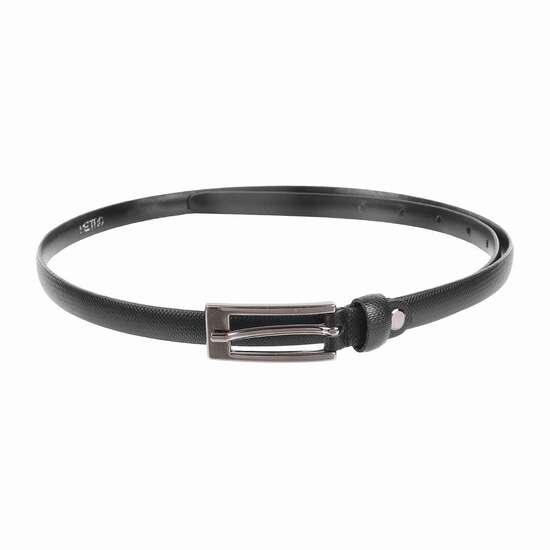 Metro Black Womens Belts Pin Buckle