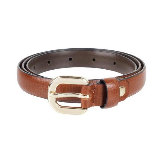 Metro Tan Womens Belts Pin Buckle