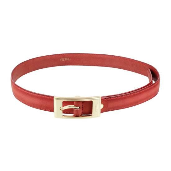 Metro Red Womens Belts Pin Buckle