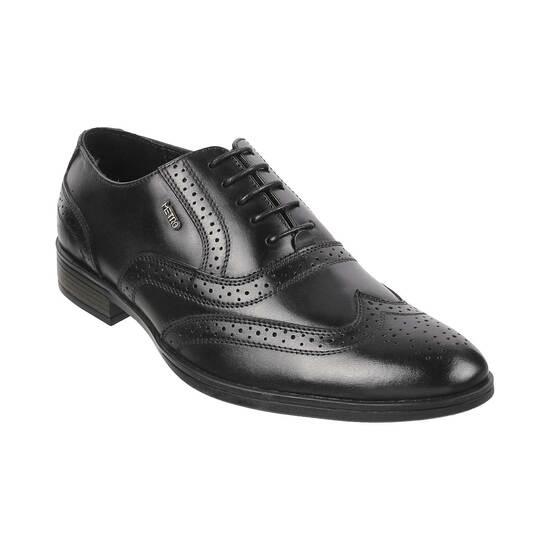 Metro Black Formal Brogue