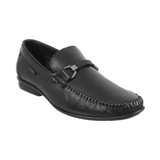 Metro Black Casual Loafers