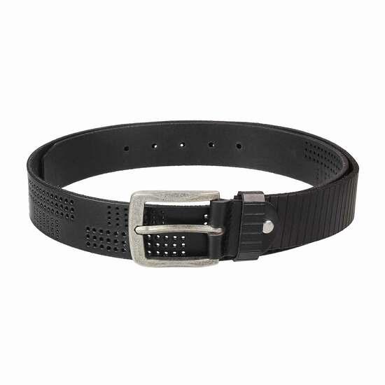 Metro Black Mens Belts Pin Buckle