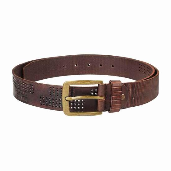 Metro Brown Mens Belts Pin Buckle