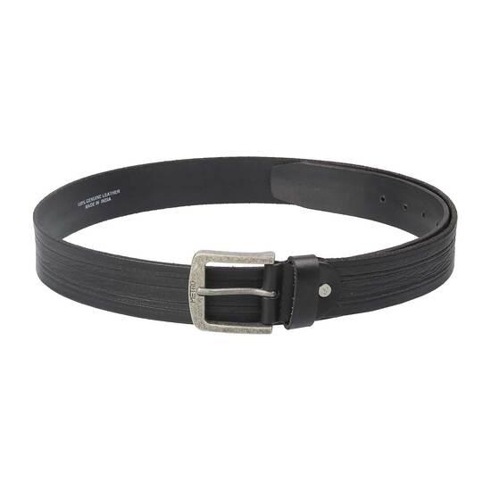 Metro Black Mens Belts Pin Buckle