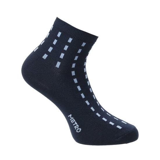 Metro Navy-Blue Mens Socks Half Length