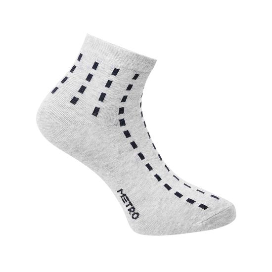 Metro Light-Grey Mens Socks Half Length