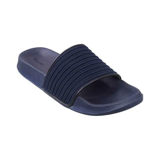 Metro Navy-Blue Casual Slip Ons