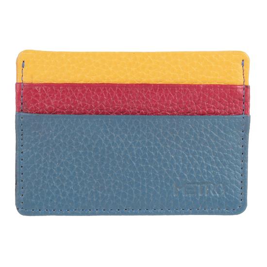 Metro Blue-Multi Mens Wallets Card Holder