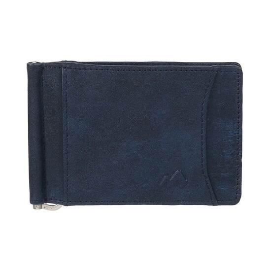 Metro Blue Mens Wallets Money Clip Wallet