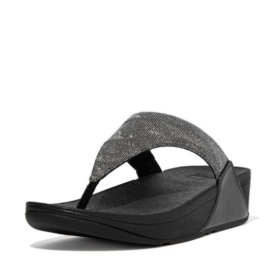 Lulu Glitz Toe-Post Sandals