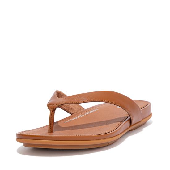 Gracie Leather Flip-Flops