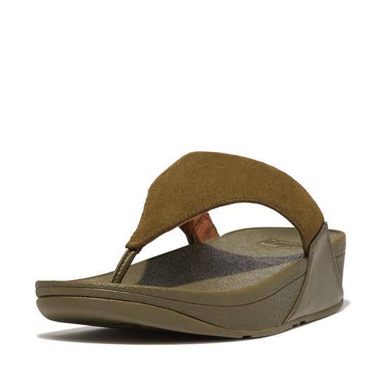 Lulu Suede Toe-Post Sandals