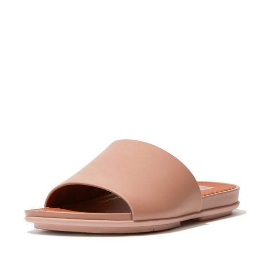 Gracie Leather Pool Slides