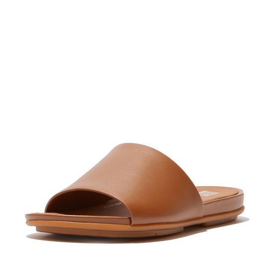 Gracie Leather Pool Slides