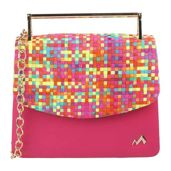 Metro Pink Hand Bags Evening Bag