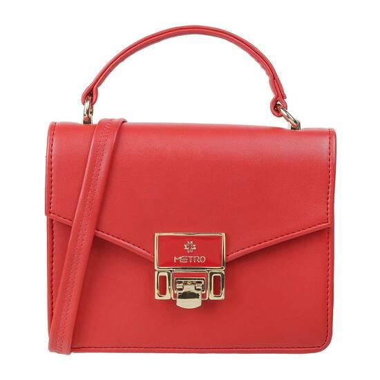 Metro Red Hand Bags Satchel Bags