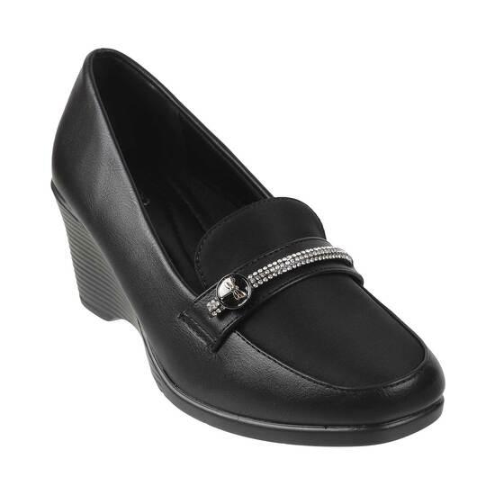 Metro Black Casual Pumps