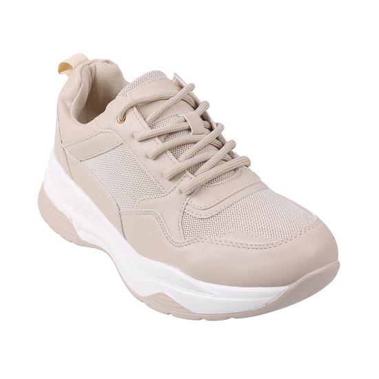 Metro Beige Sports Walking Shoes