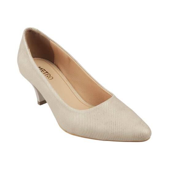 Metro Gold Formal Pumps