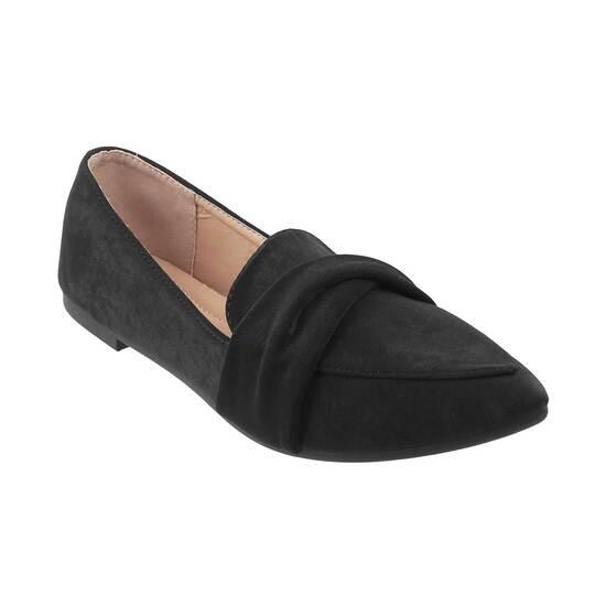 Metro Black Casual Ballerinas