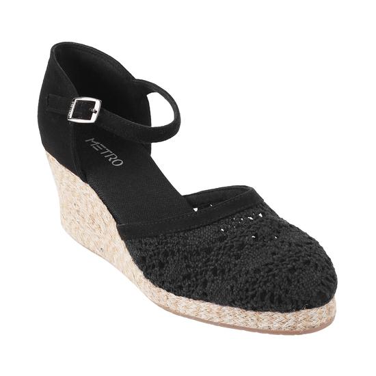 Metro Black Casual Espadrilles