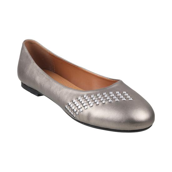 Metro Gun-Metal Casual Ballerinas