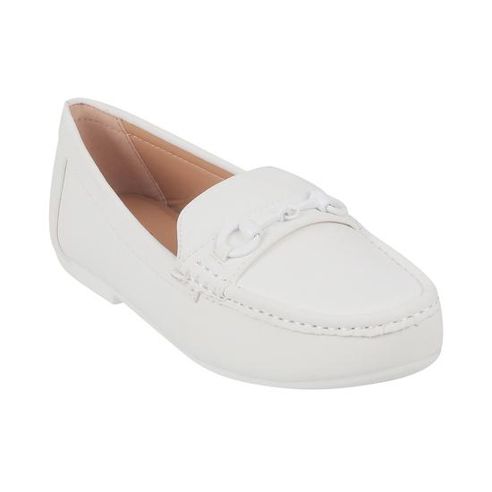 Metro White Casual Loafers