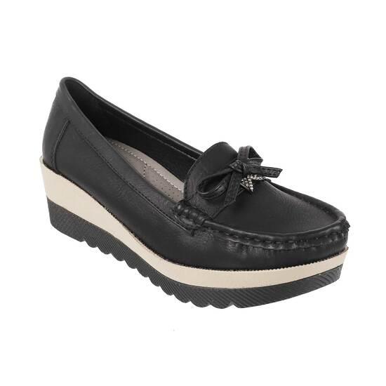 Metro Black Casual Loafers