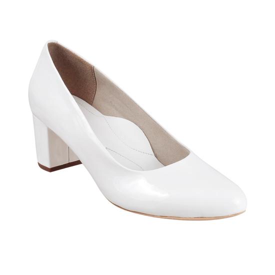 Metro White Formal Pumps