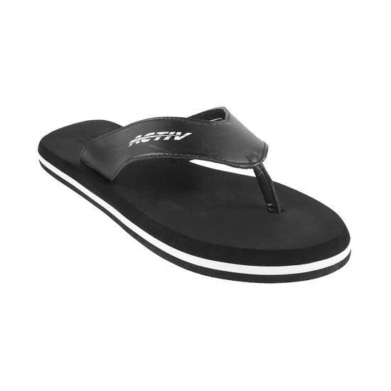 Activ Black Casual Slippers