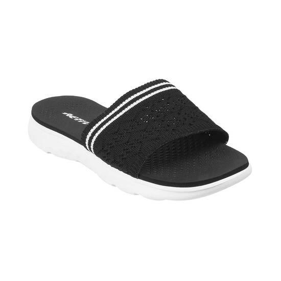 Activ Black Casual Slippers