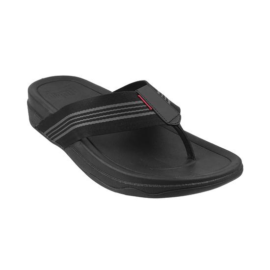 Surfer Stripe Webbing Toe-Post Sandals