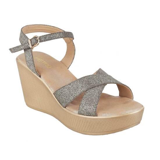 Metro Antique-Gold Casual Sandals