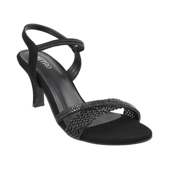 Metro Black Party Sandals