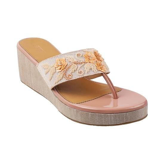 Metro Peach Casual Slip Ons