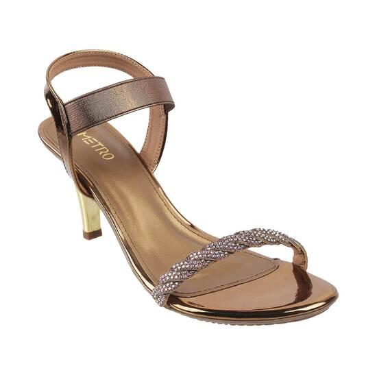 Metro Antique-Gold Party Sandals