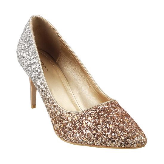 Metro Gold Party Pumps