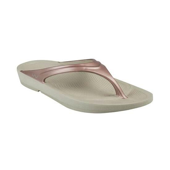 Doubleu Beige-gold Casual Flip Flops