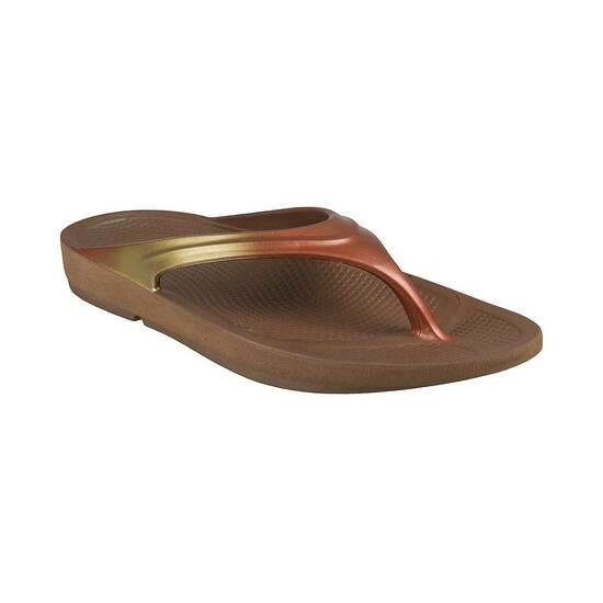 Doubleu Bronze Casual Flip Flops